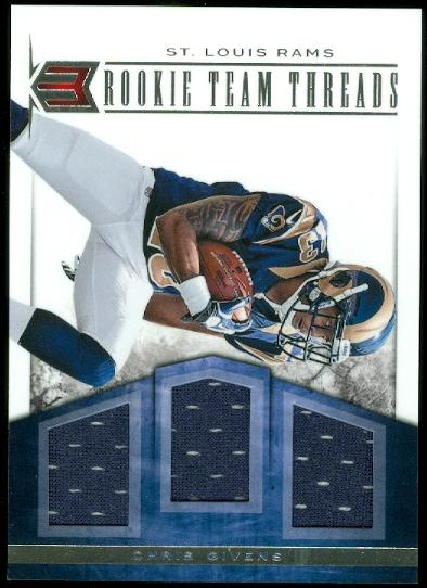 2012 Momentum Rookie Team Threads Triple Materials #20 Chris Givens