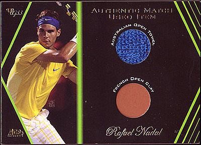 2012 Ace Authentic Grand Slam 3 Match Used Memorabilia Dual #SM2 Rafael Nadal