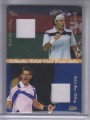 2012 Ace Authentic Grand Slam 3 Dual Player Memorabilia Shirt #DMS2 Roger Federer/Novak Djokovic