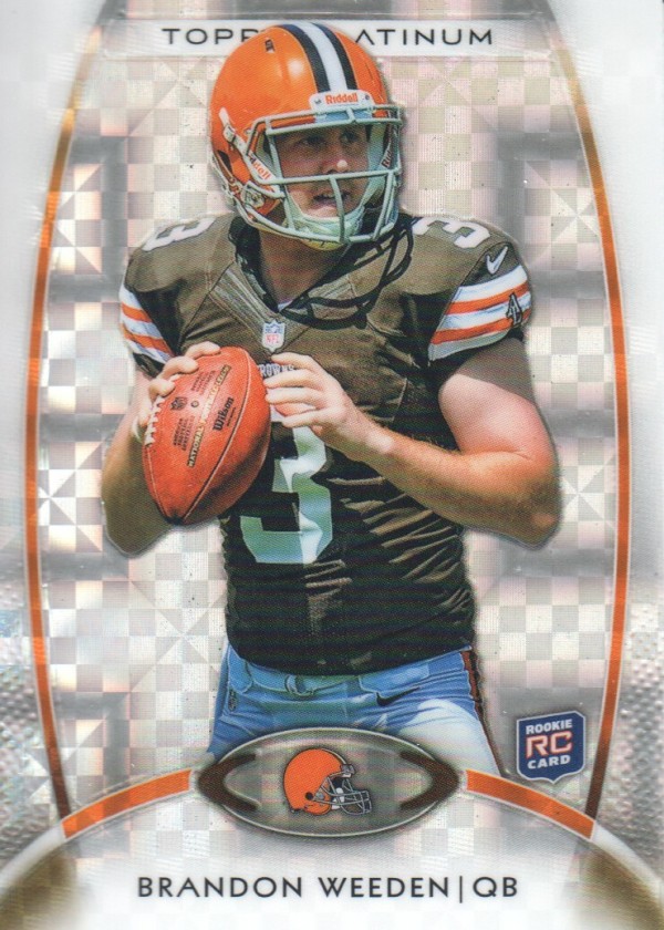 2012 Topps Platinum Xfractors #102 Brandon Weeden