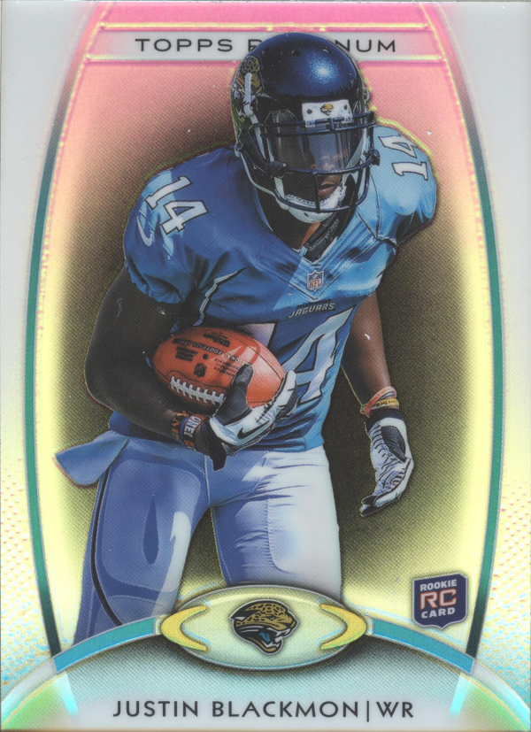 2012 Topps Platinum Black Refractors #140 Justin Blackmon