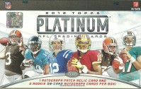 2012 Topps Platinum Football Hobby Box