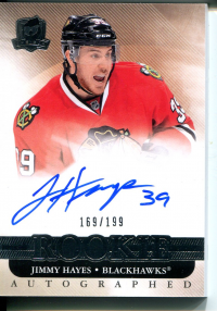 2011-12 The Cup #99 Jimmy Hayes AU RC front image