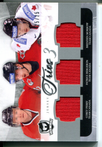 2011-12 The Cup Trios Jerseys #C3GOLD2 Corey Perry/Patrice Bergeron/Brenden Morrow front image