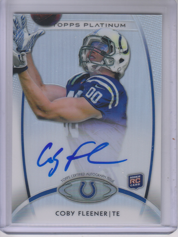 2012 Topps Platinum Rookie Autographs Refractors #131 Coby Fleener