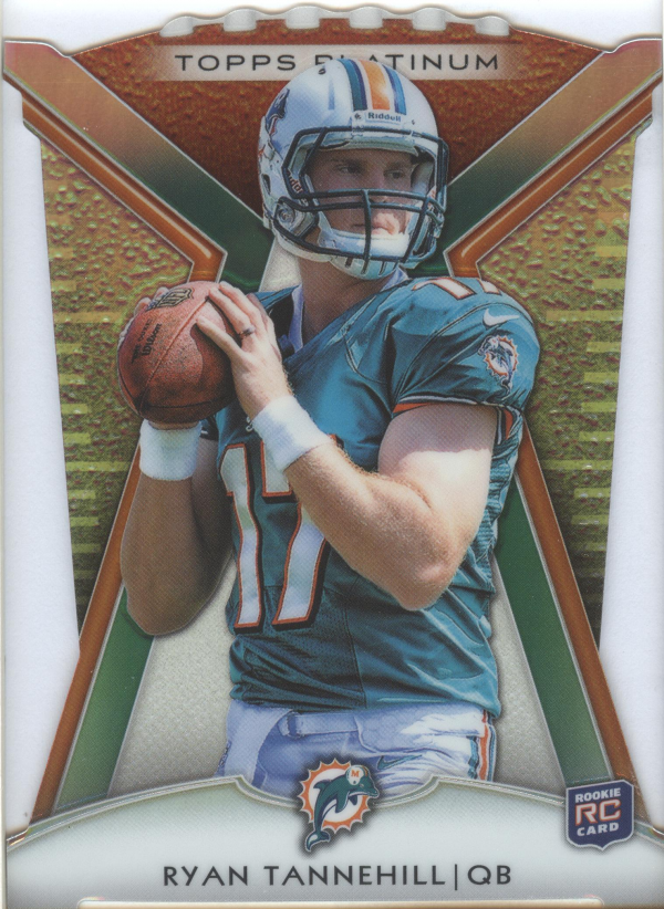 2012 Topps Platinum Rookie Die Cut #PDCRT Ryan Tannehill