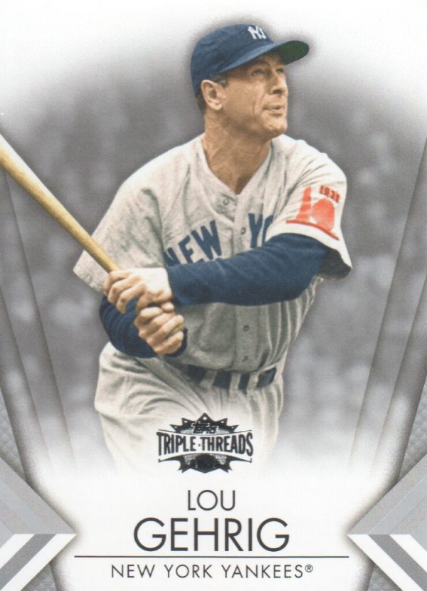 2012 Topps Triple Threads #37 Lou Gehrig