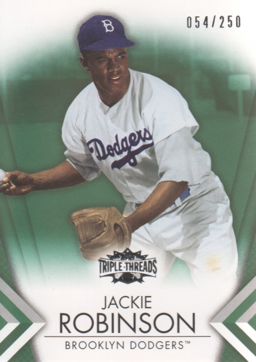 2012 Topps Triple Threads Emerald #98 Jackie Robinson