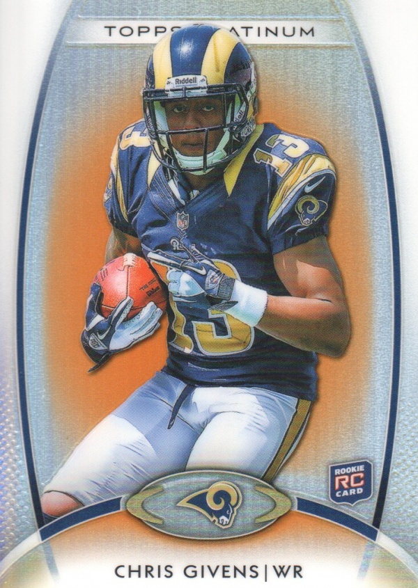 2012 Topps Platinum Orange Refractors #127 Chris Givens