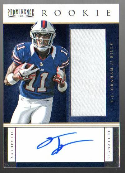 2012 Panini Prominence #217 T.J. Graham JSY AU/240 RC