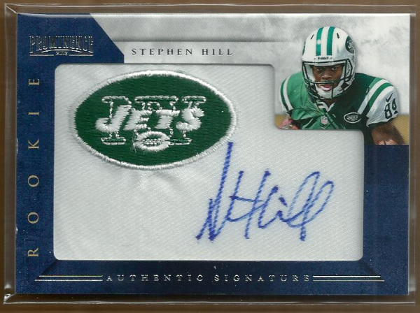 2012 Panini Prominence Rookie Team Logo Autographs #239 Stephen Hill/140