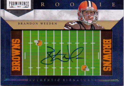 2012 Panini Prominence Rookie NFL Field Autographs #223 Brandon Weeden/90