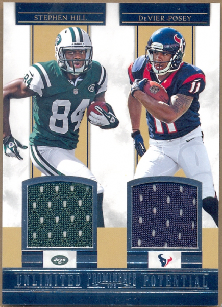 2012 Panini Prominence Unlimited Potential Materials Combos #7 Stephen Hill/DeVier Posey
