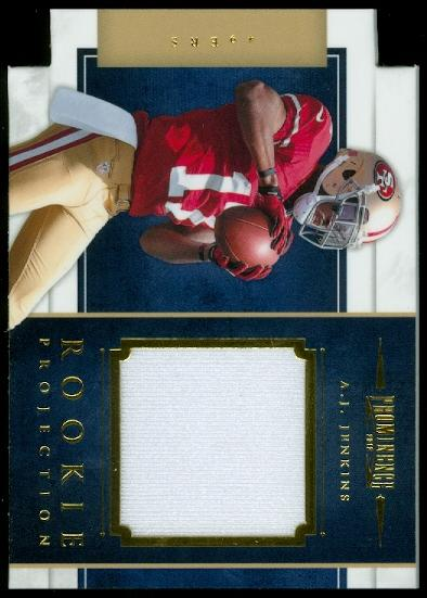 2012 Panini Prominence Rookie Projection Materials #34 A.J. Jenkins