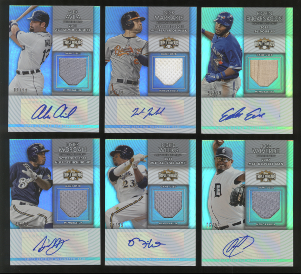 2012 Topps Triple Threads Unity Relic Autographs #UAR2 Alex Avila
