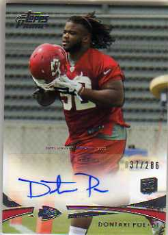 2012 Topps Prime Rookie Autographs #109 Dontari Poe/286