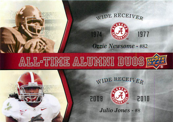 2012 Upper Deck Alabama All Time Alumni Duos #ATADNJ Julio Jones/Ozzie Newsome