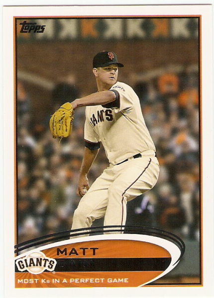 2012 Topps Update #US211 Matt Cain