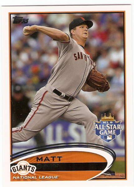 2012 Topps Update #US216 Matt Cain