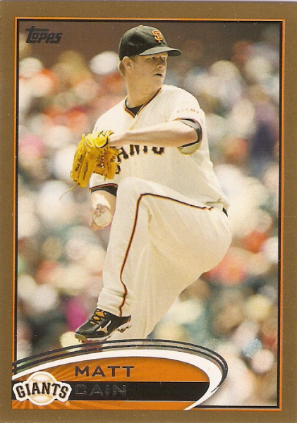2012 Topps Gold #155 Matt Cain