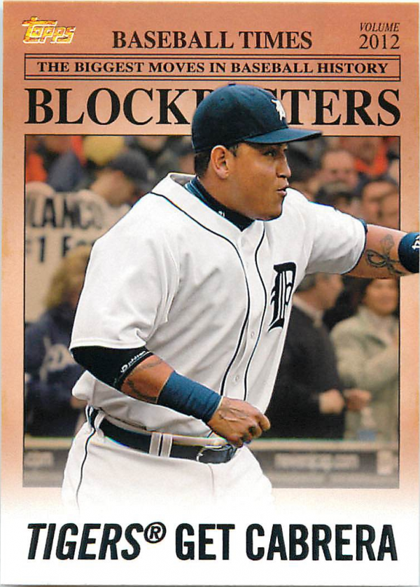 2012 Topps Update Blockbusters #BB8 Miguel Cabrera