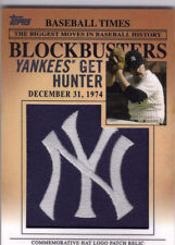 2012 Topps Update Blockbusters Commemorative Hat Logo Patch #BP17 Catfish Hunter