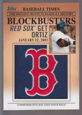 2012 Topps Update Blockbusters Commemorative Hat Logo Patch #BP20 David Ortiz