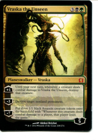 2012 Magic the Gathering Return to Ravnica #208 Vraska the Unseen M :K/G: front image