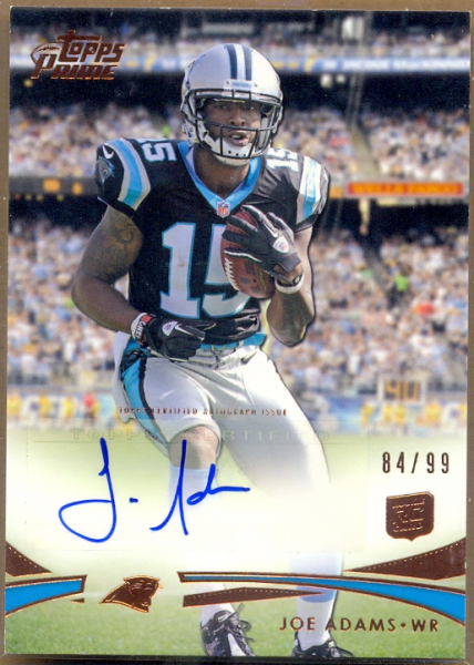 2012 Topps Prime Rookie Autographs Copper #21 Joe Adams