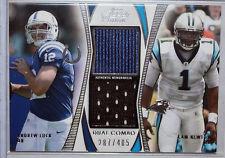2012 Topps Prime Dual Combo Relics #DCRLN Andrew Luck/Cam Newton