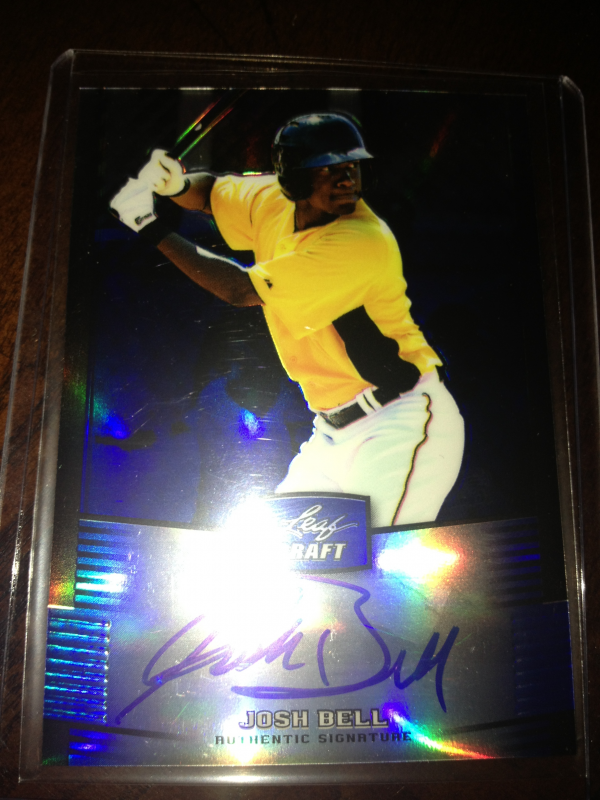 2012 Leaf Metal Draft Prismatic Blue #JB1 Josh Bell