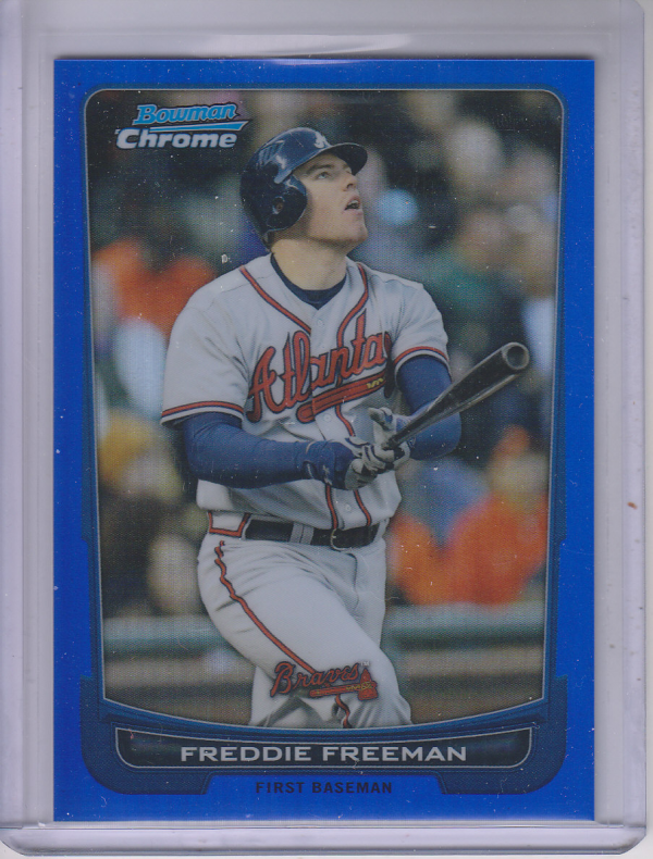 2012 Bowman Chrome Blue Refractors #98 Freddie Freeman