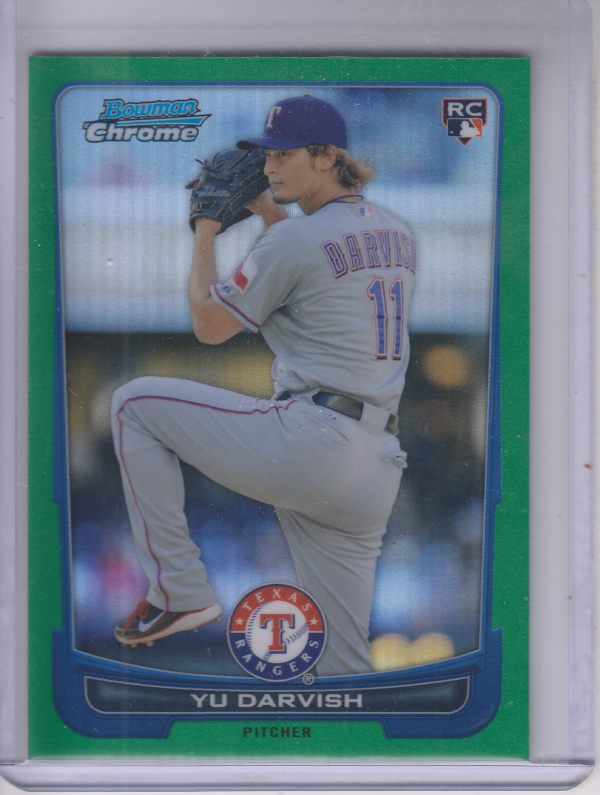 2012 Bowman Chrome Green Refractors #84 Yu Darvish