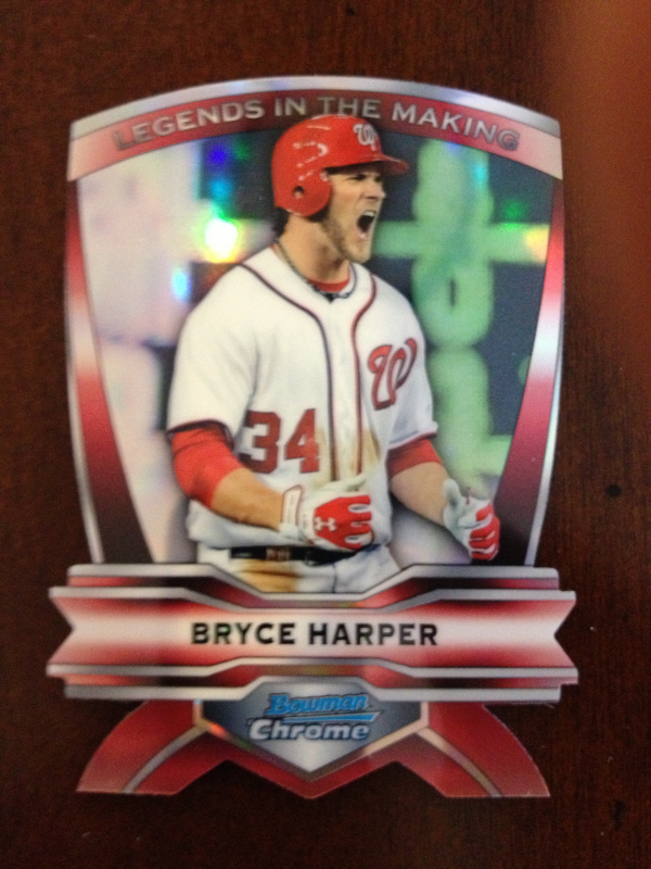 2012 Bowman Chrome Legends In The Making Die Cuts #BH Bryce Harper