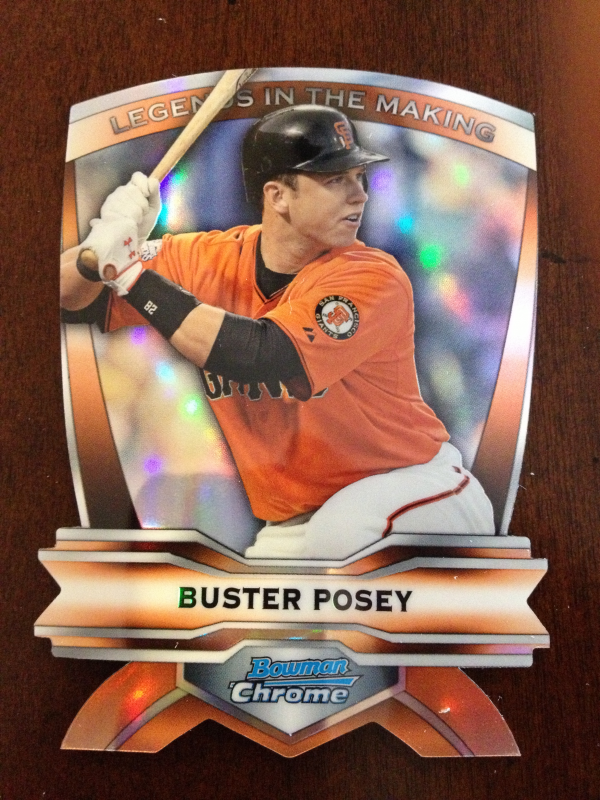 2012 Bowman Chrome Legends In The Making Die Cuts #BP Buster Posey