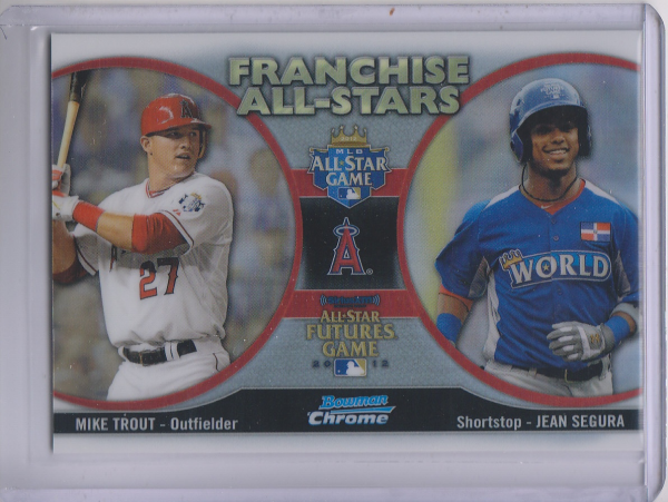 2012 Bowman Chrome Franchise All-Stars #TS Jean Segura/Mike Trout