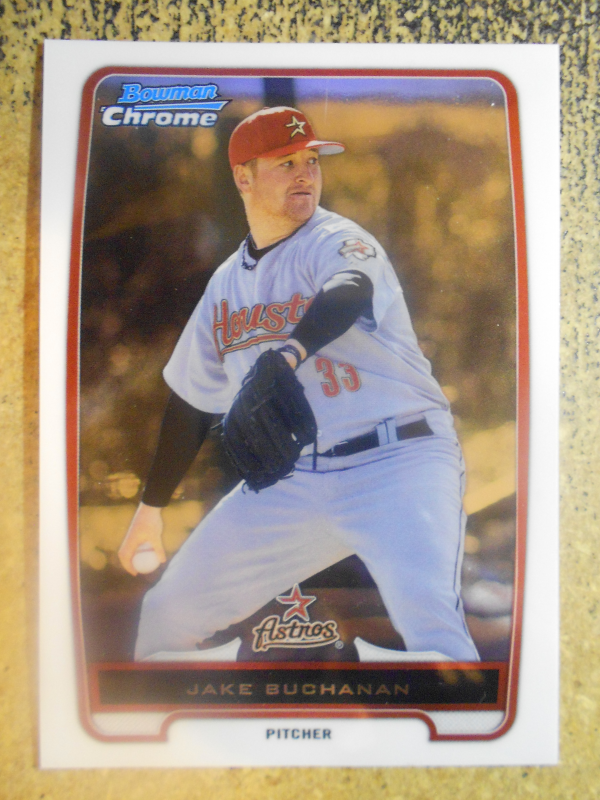2012 Bowman Chrome Prospects #BCP215B Jake Buchanan Grey jersey SP