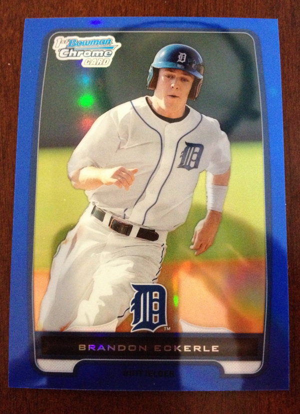 2012 Bowman Chrome Prospects Blue Refractors #BCP164 Brandon Eckerle