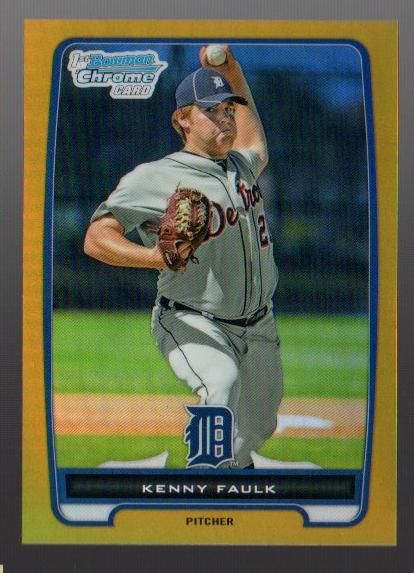 2012 Bowman Chrome Prospects Gold Refractors #BCP205 Kenny Faulk