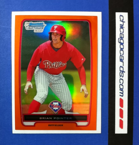 2012 Bowman Chrome Prospects Orange Refractors #BCP169 Brian Pointer