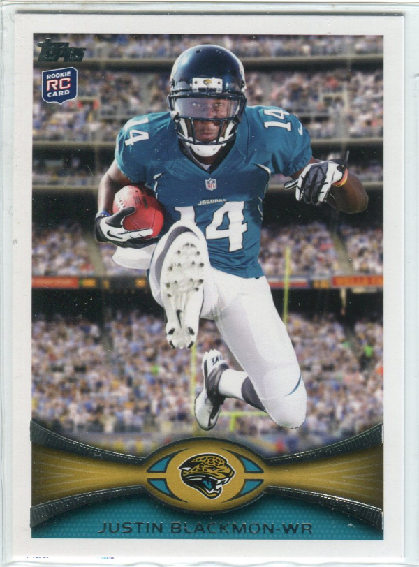 2012 Topps #240C Justin Blackmon FS/(leaping pose, factory set insert)