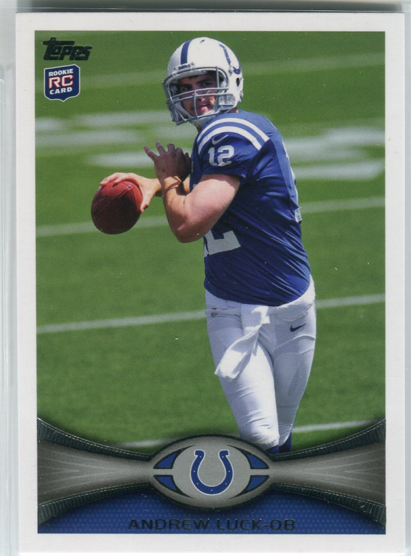 2012 Topps #140D Andrew Luck FS/(twisting passing pose/ factory set insert)