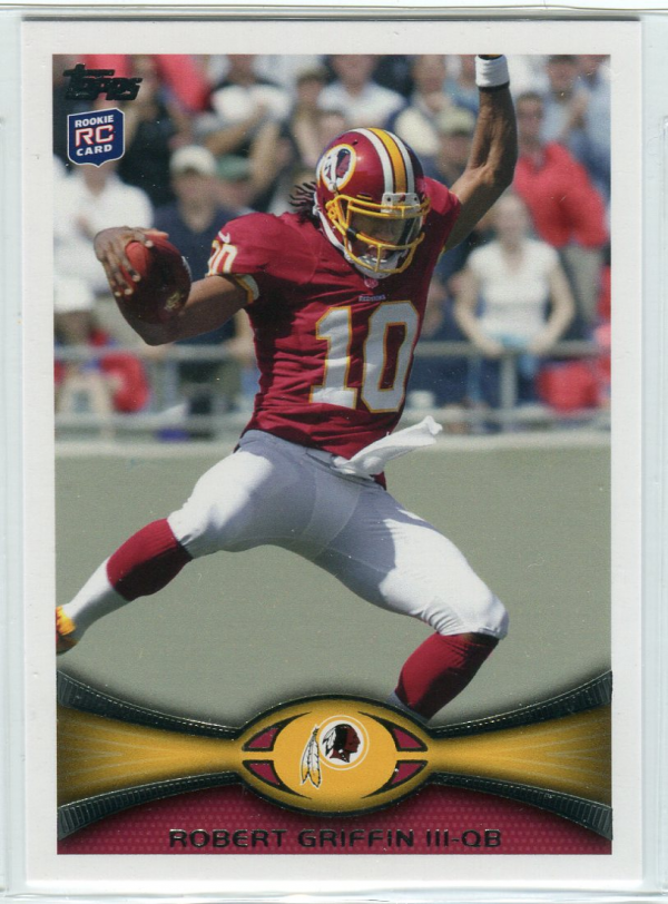 2012 Topps #340C Robert Griffin III FS/(leaping pose, factory set insert)