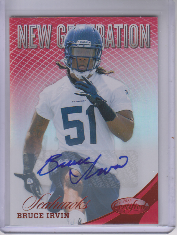 2012 Certified Mirror Red Signatures #256 Bruce Irvin/350