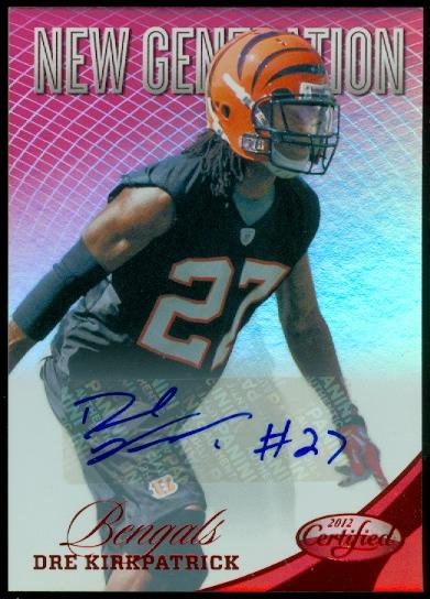 2012 Certified Mirror Red Signatures #270 Dre Kirkpatrick/250