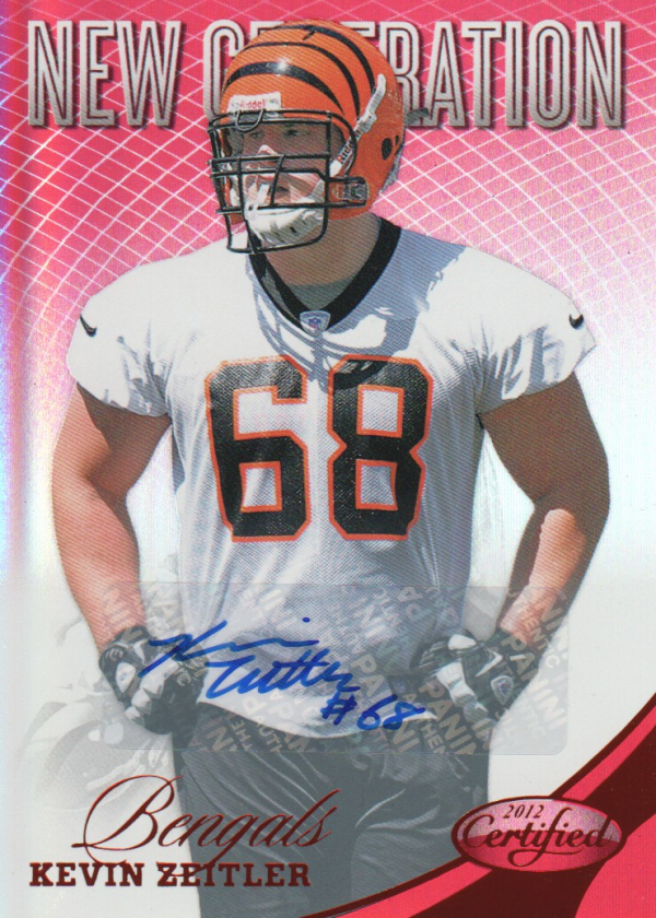 2012 Certified Mirror Red Signatures #281 Kevin Zeitler/350