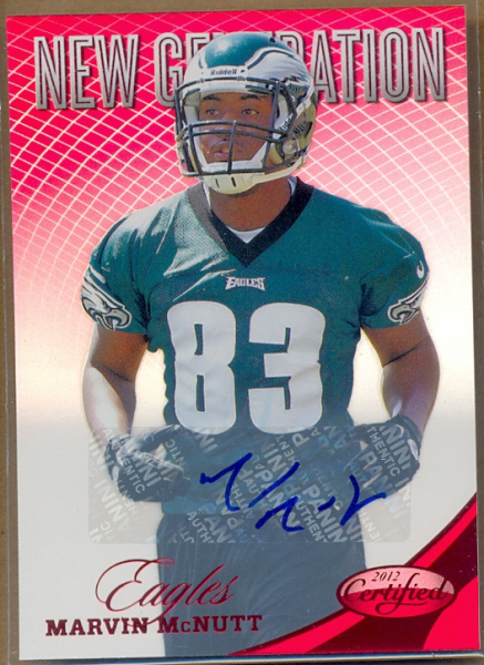 2012 Certified Mirror Red Signatures #290 Marvin McNutt/250