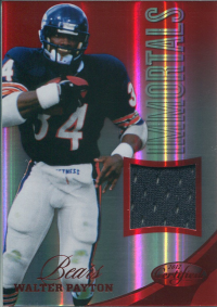 2012 Certified Mirror Red Materials #208 Walter Payton/199 front image