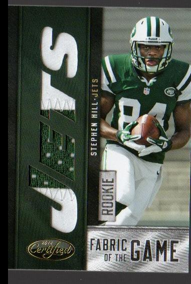 2012 Certified Rookie Fabric of the Game Team Die Cut Prime #33 Stephen Hill