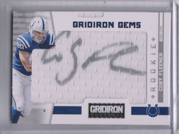 2012 Gridiron #333 Coby Fleener JSY AU/299 RC